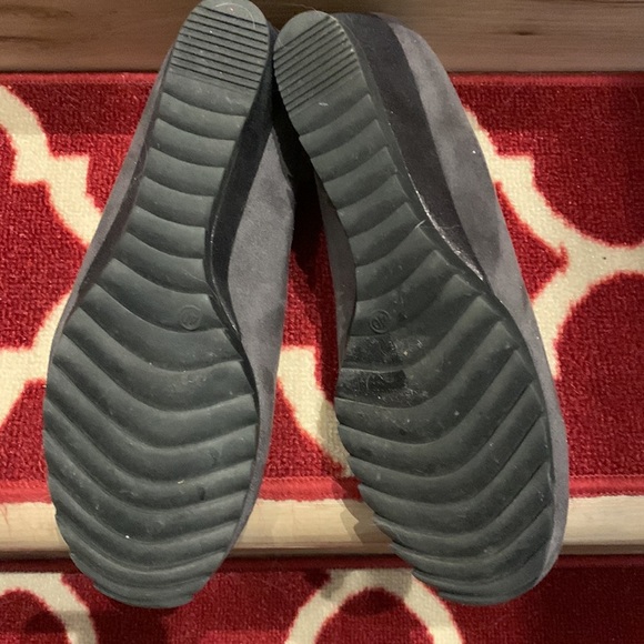 EUC Patrizia by Spring Step Gray Faux Suede Wedge Heeled Pumps Sz 40 - Picture 5 of 5